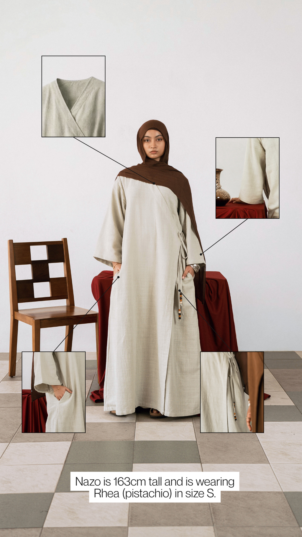 RHEA DRESS IN MONO